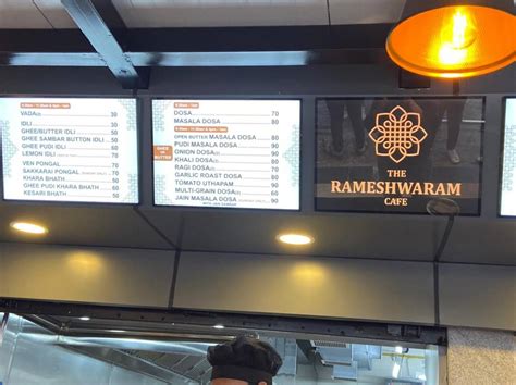 Menu at The Rameshwaram Cafe @ Indiranagar, Bengaluru