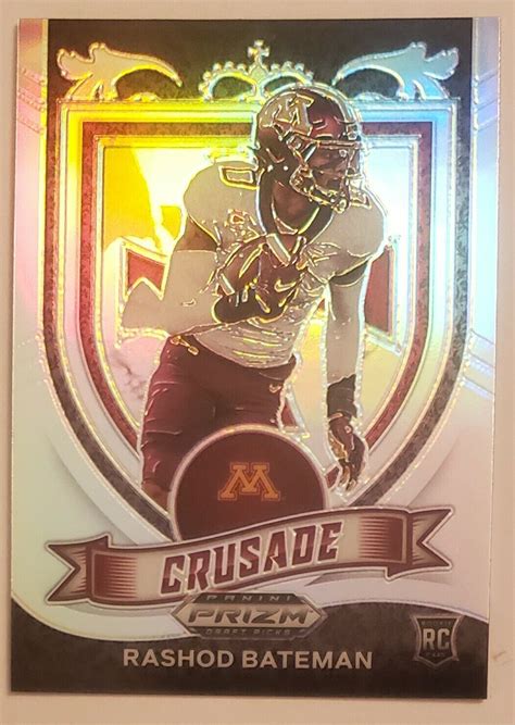 2021 Prizm Draft Picks Crusade Rashod Bateman Silver Prizm Baltimore