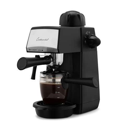 Espresso Maker 5 Bar 1 4 Cup Black Continental