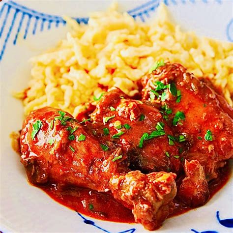 The Hirshon Hungarian Chicken Paprikash Paprikás Csirke The Food Dictator