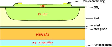 Schematic Of Sag Based Ingaas Inp Spad Green Parts Highlight The Inp