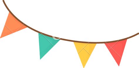 Color Buntings Festive Decoration Triangle Flags For Party Celebration