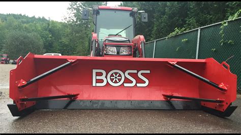 Boss Skid Steer Box Plow Sk Snow Pusher Walk Around Information Youtube