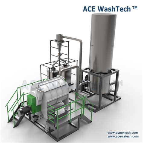 Plastic Waste Pe Film Recycling Grinding Washing Equipment China