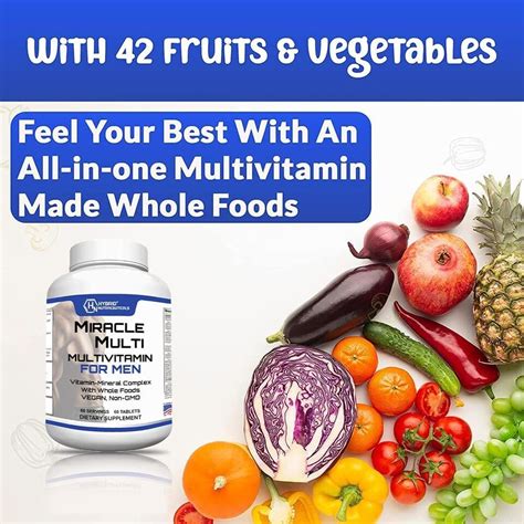 Multivitamin Multimineral For Men Best Mens Vitamins With Probiotics Non Gmo Ebay