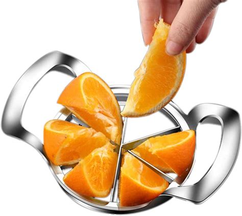 Orange Slicer Upgraded Large Orange Slicer With 6 Blades Stainless