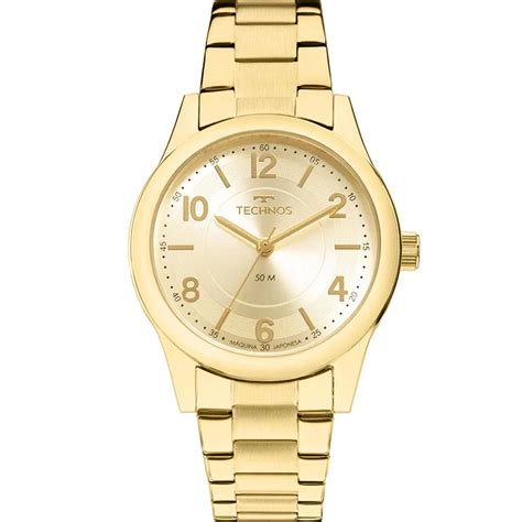 RELÓGIO TECHNOS FEMININO BOUTIQUE DOURADO 2035MFTS 4X Dourado