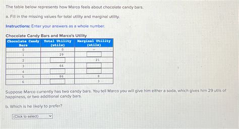 Solved The Table Below Represents How Marco Feels About