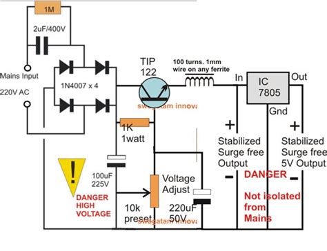 Power Supply Schematic Diagram 12v