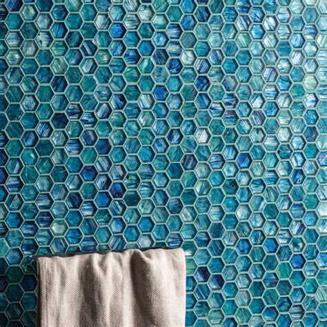 Jaipur Hexagon Glass Mosaic New Image Tiles