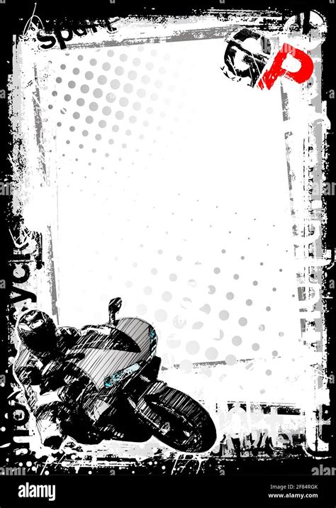 Motor Bike Poster Background Stock Vector Image And Art Alamy