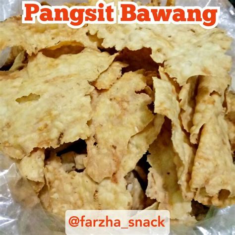 Jual CAMILAN KERUPUK PANGSIT BAWANG 250GR CAMILAN SNACK JAJANAN OLEH