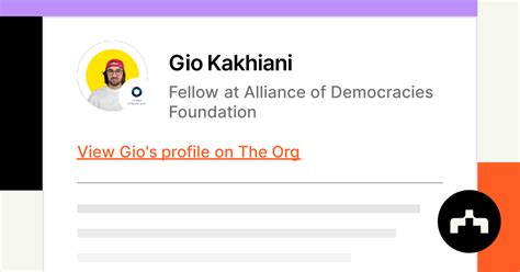 Gio Kakhiani Fellow At Alliance Of Democracies Foundation The Org