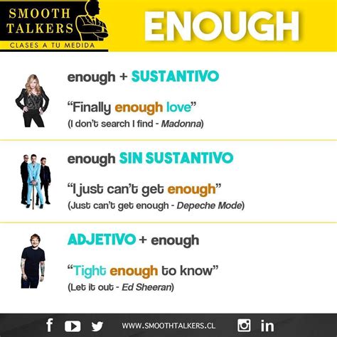 Aprende inglés con canciones Revisa los usos de la palabra enough