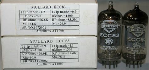 Mp Ecc Mullard Long Plate D Getter Made In Gt Britain Reverb