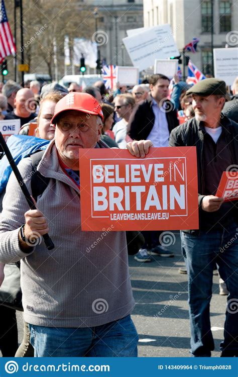 Brexit Day Protest In London Editorial Stock Image Image Of European