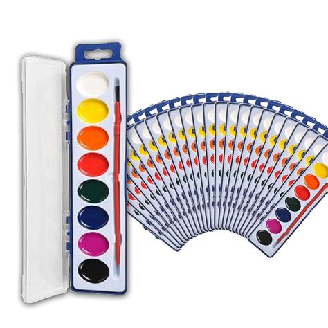 Watercolor Paint Set For Kids and Adults - 24 Bulk Pack of Watercolor ...