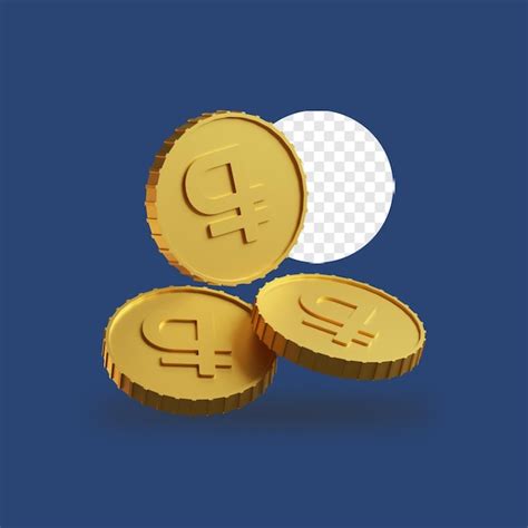 Premium Psd D Render Gold Coins Ruble