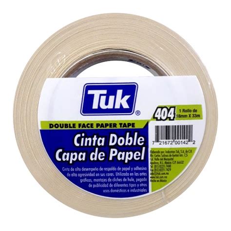 Cinta Doble Capa De Papel Mm X M Tuk