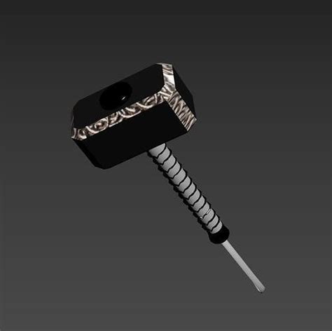 D Model Mjolnir Vr Ar Low Poly Cgtrader