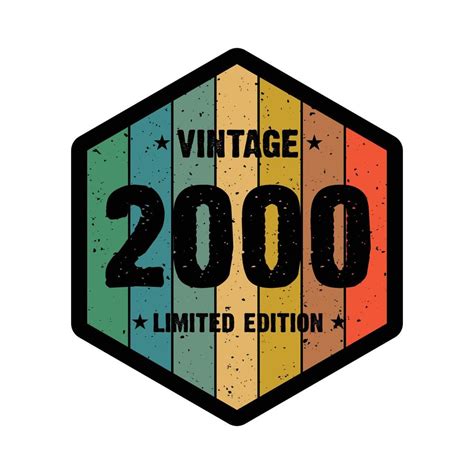 2000 vintage retro t shirt design, vector 7331507 Vector Art at Vecteezy