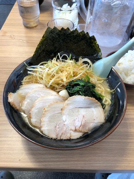 『ネギチャーシュー麺大盛り 海苔増し 濃い目 多め』横浜家系ラーメン 壱角家 裾野店のレビュー ラーメンデータベース