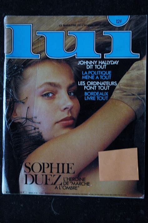 Lui Novembre Sophie Duez Nue Interview Johnny Hallyday Love Me