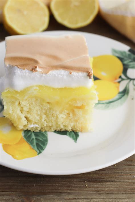 Lemon Meringue Poke Cake Is A Quick Elegant Refreshing Cake That Is Perfect For Any Occasion