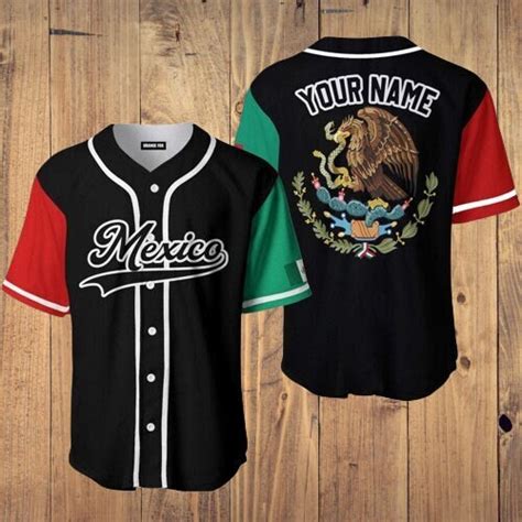 Personalized Name Mexico Baseball Jersey Mexican Baseball - Etsy