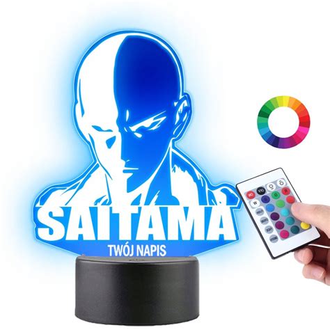 Lampka Na Biurko Statuetka Anime One Punch Saitama Na Prezent Dla