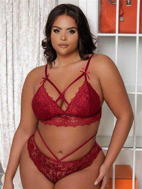 Classic Sexy Plus Size Womens Sexy Lace Lingerie Set Shein Usa