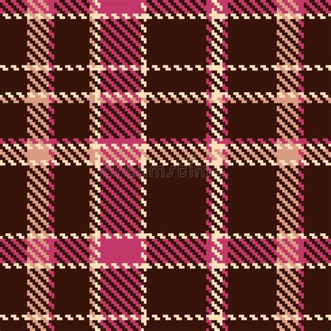 Seamless Checkered Pattern Stock Vector Illustration Of Brown