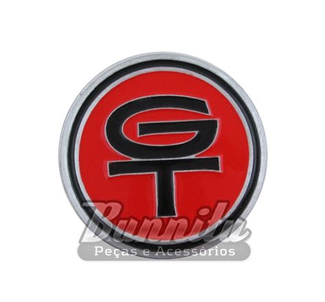 Emblema Gt Vermelho Do Volante Walrod Ford Corcel E Maverick R