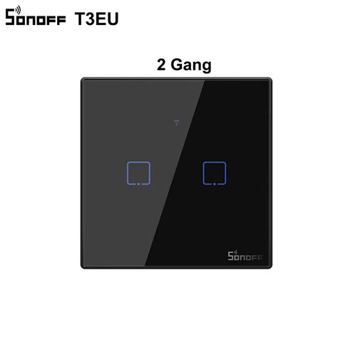 Sonoff T T Black Eu Wifi Lichtschakelaar Smart M Grandado