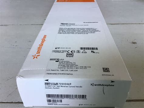 New SMITH NEPHEW 72202469 Fast Fix 360 Reverse Curved Needle Delivery