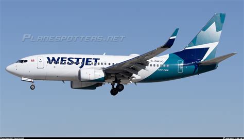 C GWJG WestJet Boeing 737 7CT WL Photo By Demo Borstell ID 1571035