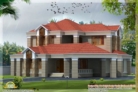 4 different style India house elevations - Kerala home design and floor ...