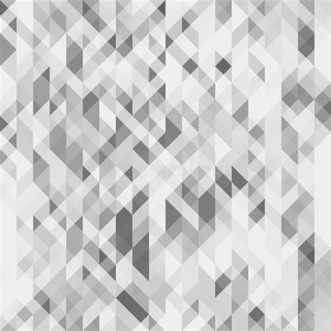 Mosaic Seamless Pattern Grayscale Texture Stock Vector Illustration