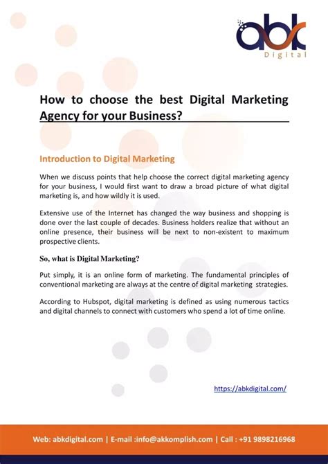 Ppt How To Choose The Best Digital Marketing Agency For Your Business Powerpoint Presentation