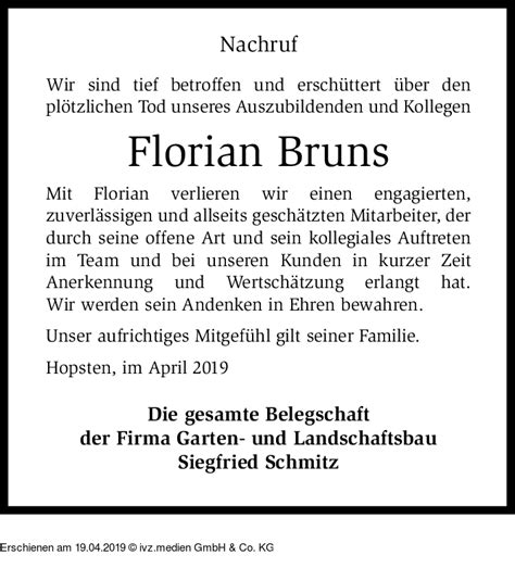 Ivz Trauer Florian Bruns