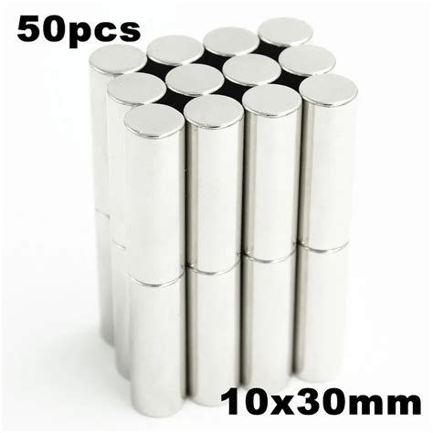 50pcs 10x30mm Super Powerful Strong Bulk Small Round NdFeB Neodymium