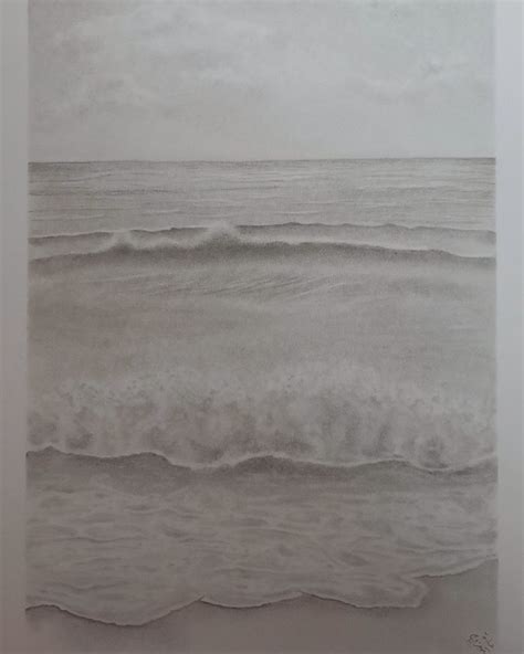 Seascape, pencil drawing Insta: @artist.ghadakelany