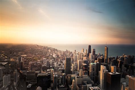 Sfondi tramonto mare città paesaggio urbano notte costruzione