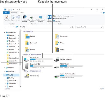 How to Check Your PC's Storage Capacity - dummies