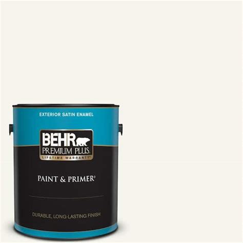 Behr Premium Plus Gal Polar Bear Satin Enamel Exterior Paint