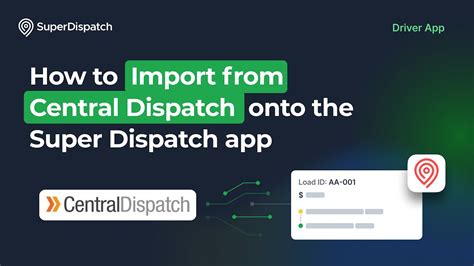 Import From Central Dispatch Into Super Dispatch Mobile App Ios Youtube