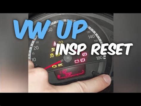 Volkswagen VW Up Inspektion zurücksetzen reset inspection Insp