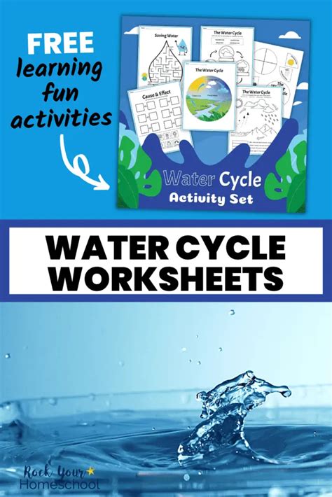 Water Cycle Worksheets: Free Printable Pack of Science Fun Activities