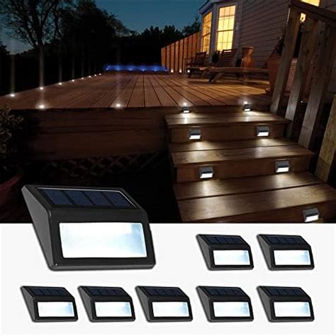 Follateas Solar Lights Outdoor Waterproof Solar Powered Deck Step