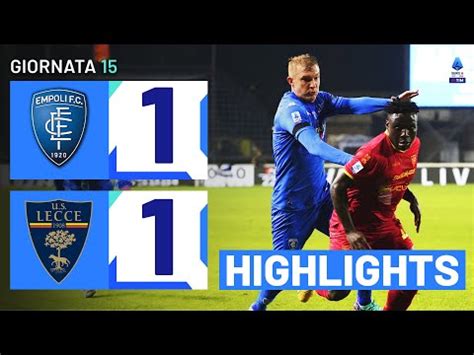 Empoli Lecce Highlights Giornata Serie A Tim